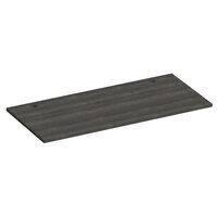 Hirsh Industries 23664 29 1/2 inch x 59 inch Weathered Charcoal Laminate Desk Worksurface