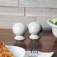 Fiesta® Dinnerware from Steelite International HL497100 White China Salt and Pepper Shaker Set - 4/Case