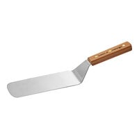 Dexter-Russell 16231 8" x 3" Solid Turner - Beechwood Handle