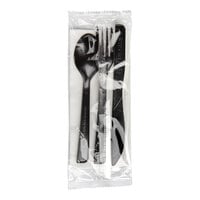 Eco-Products EP-S115 49% Post-Consumer Recycled Polystyrene 6" Wrapped Cutlery Kit with Napkin - 250/Case