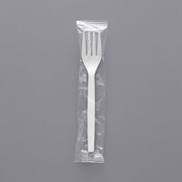 Eco Products EP-S072 7 inch Renewable Plant Starch Individually Wrapped Fork - 750/Case