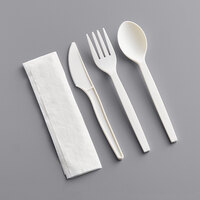 Eco Products EP-S005 7 inch Renewable Plant Starch Wrapped Cutlery Kit with Napkin - 250/Case