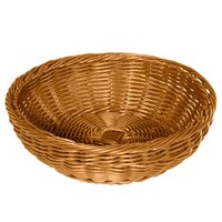 GET WB-1512-H Designer Polyweave 11 1/2" x 3 1/2" Honey Round Plastic Basket