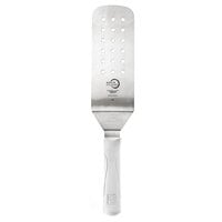 Mercer Culinary M18710WH Millennia® 8 inch x 3 inch Perforated Turner with White Handle