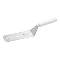 Mercer Culinary M18710WH Millennia® 8" x 3" Perforated Turner with White Handle