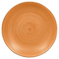 RAK Porcelain TRNNDC31BC Trinidad 11 13/16" Cedar and Black Deep Coupe Porcelain Plate - 6/Case