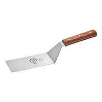 Mercer Culinary M18420 Praxis® 6" x 3" Square Edge Turner with Rosewood Handle