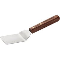 Dexter-Russell 19660 Traditional 2 1/2" x 2 1/2" Solid Mini Turner - Rosewood Handle