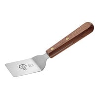 Mercer Culinary M18435 Praxis® 2 1/2" x 2 1/2" Mini Turner with Rosewood Handle