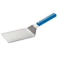 Dexter-Russell 31655H Cool Blue Basics 6 inch x 5 inch High Heat Blue Beveled Edge Solid Turner