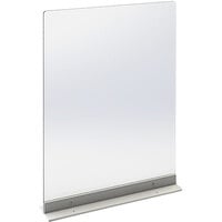 Cal-Mil 22134-24 Barrier Solutions Free-Standing Register Shield - 24" x 33"