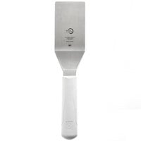 Mercer Culinary M18730WH Millennia® 4 inch x 2 1/2 inch Square Edge Turner with White Handle
