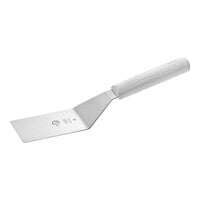 Mercer Culinary M18730WH Millennia® 4" x 2 1/2" Square Edge Turner with White Handle