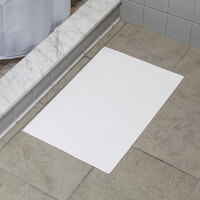 Hoffmaster 851000 14 1/4 inch x 20 inch Hotel and Motel Disposable White Bath Mat - 500/Case