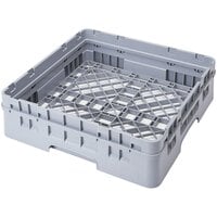 Cambro BR414151 Soft Gray Camrack Full Size Open Base Rack with 1 Extender