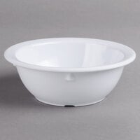 Carlisle KL11902 Kingline 12.5 oz. White Rimmed Nappie Bowl - 48/Case