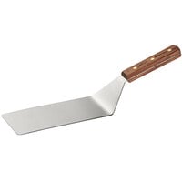Dexter-Russell 19730 Traditional 8" x 4" Solid Steak Turner - Rosewood Handle