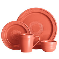 Acopa Capri Coral Reef Stoneware Dinnerware Set with Service for 12 - 48/Pack