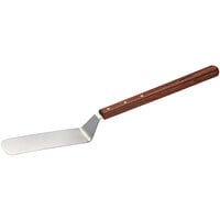 Dexter-Russell 19740 Traditional 8" x 3" Long Handle Solid Turner - Rosewood Handle