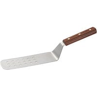 Dexter-Russell 19700 Traditional 8" x 3" Perforated Turner - Rosewood Handle