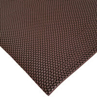 Cactus Mat 1041R-B3 Safety-Walk 3' Wide Brown Wet Area Mat - 1/4 inch Thick