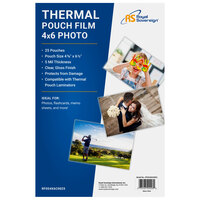 Royal Sovereign RF054X6C0025 4 3/8 inch x 6 1/2 inch Card / Photo Thermal Laminating Pouch - 25/Pack