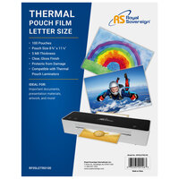 Royal Sovereign RF05LETR0100 8 3/4 inch x 11 1/4 inch Letter Thermal Laminating Pouch - 100/Pack