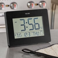 Taylor 1745BK 4 Digital Indoor Thermometer and Hygrometer with Clock