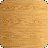 Lancaster Table & Seating 30" x 30" Laminated Square Table Top Reversible Walnut / Oak