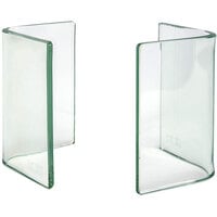 Front of the House BHO031CLG20 Arctic 6 1/4" Glass L-Shape Riser - 2/Set