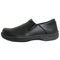 Genuine Grip 470 Women's Size 7.5 Wide Width Black Ultra Light Non Slip Slip-On Leather Shoe