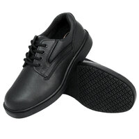 Genuine Grip 7110 Men's Size 11.5 Wide Width Black Oxford Steel Toe Non Slip Leather Shoe