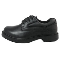 Genuine Grip 7110 Men's Size 11.5 Wide Width Black Oxford Steel Toe Non Slip Leather Shoe