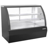 Beverage-Air CDR5HC-1-B 60 1/4 inch Curved Glass Black Refrigerated Bakery / Deli Display Case