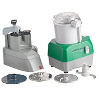 AvaMix Revolution CFBB342DG Combination Food Processor with 3 Qt. Gray Bowl, Continuous Feed & 2 Discs - 1 hp