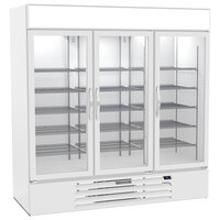 Beverage-Air MMR72HC-1-W-WINE MarketMax 75 inch White Glass Door Wine Refrigerator