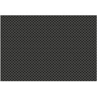 RITZ® 64801 19 inch x 13 inch Charcoal PVC Coated Placemat - 12/Pack