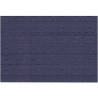 RITZ® 64912 19" x 13" Blue Grass Cloth PVC Coated Placemat - 12/Pack