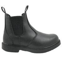 Genuine Grip 7141 Men's Size 10.5 Wide Width Black Non Slip Leather Boot