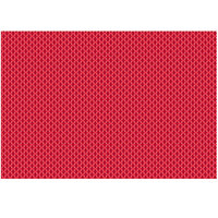 RITZ® 64807 19 inch x 13 inch Red PVC Coated Placemat - 12/Pack