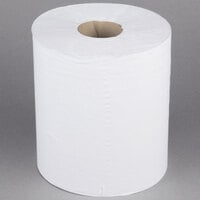 Merfin 391 1-Ply 1000' White Center Pull Paper Towel Roll - 6/Case
