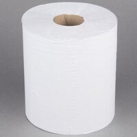 Merfin 391 1-Ply 1000' White Center Pull Paper Towel Roll - 6/Case