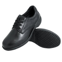 Genuine Grip 420 Women's Size 10 Medium Width Black Full Grain Leather Tie Non Slip Shoe