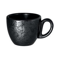 RAK Porcelain KR116CU08 Karbon 2.7 oz. Black Porcelain Espresso Cup - 12/Case