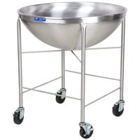 Vollrath 79818 Stainless Steel Mobile Mixing Bowl Stand with 80 Qt. Mixing Bowl