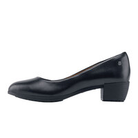 Shoes For Crews 51379 Willa Women's Size 5 1/2 Medium Width Black Water-Resistant Soft Toe Non-Slip Dress Shoe