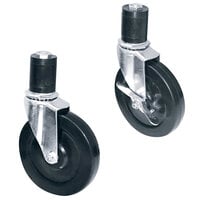 Advance Tabco TA-25 Work Table / Equipment Stand 5 inch Casters - 4/Set