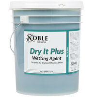 Noble Chemical 5 Gallon / 640 oz. Dry It Plus Rinse Aid for High Temperature Dish Machines