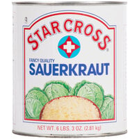 Star Cross #10 Can Sauerkraut - 6/Case