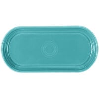Fiesta® Dinnerware from Steelite International HL412107 Turquoise 12" x 5 11/16" Oval China Bread Tray - 6/Case
